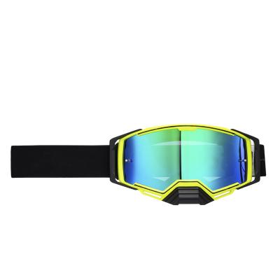 China Customized Color Anti Slip Elastic Strap Motorcycle Racing Dirtbike Goggles Glasses for sale