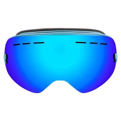 Chine Couleur des lunettes de neige Les lunettes de ski avec 3 couches de mousse et les lentilles de couleur personnalisées à vendre