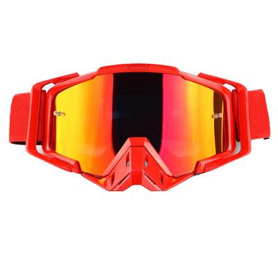 China Adult Motorcycle Off Road Dirt Bike Goggles with Anti-UV100% Function and Custom Frame for sale