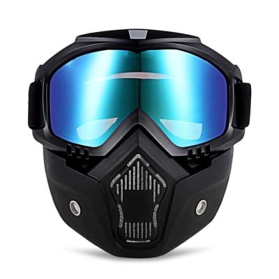 China HD-Motorradbrille mit optionalem 1/2/3-Schicht-Gesichtsschäume und winddichten Gesichtsmasken zu verkaufen