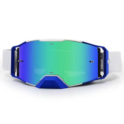 China Custom MX Off Road Dirt Bike Riding Glasses Goggles with Anti Slip Elastic Strap for sale