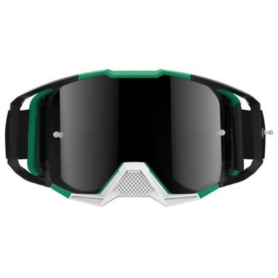 China Adjustable Anti Slip Strap Motorcycle Goggles with Custom Logo and Nose Guard for sale