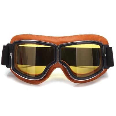 China Benutzerdefiniertes Logo Akzeptiert Metallrahmen Vintage-Motocross-Brille zum Motorradfahren zu verkaufen