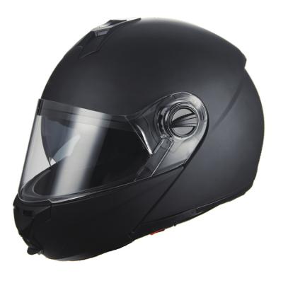 China Anti-fall and Breathable Custom Flip Up ECE DOT Modular Motorcycle Helmet Matt Black for sale