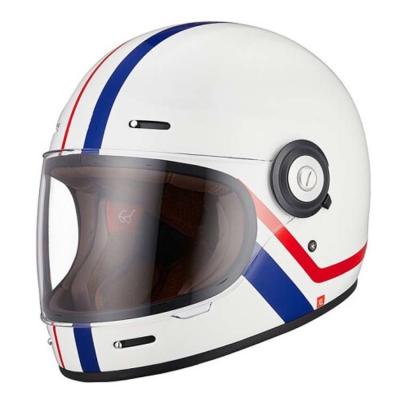 China Custom DOT ECE Approved FRP/Fiberglass Full Face Motorcycle Helmet Classic Retro Look for sale