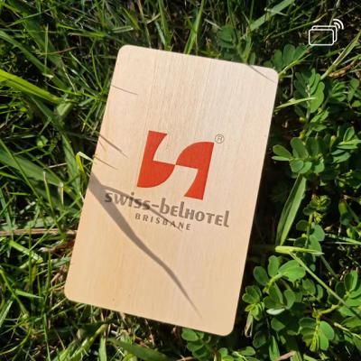 China Waterproof / Waterproof F08 Rfid Wooden Custom Hotel Bamboo Key Cards Card For Ving Salto Betech Saflok Hotel Key Card for sale