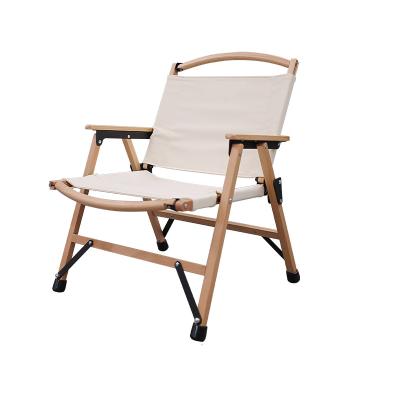 China MKCAMP Solid Wood Outdoor Camping Chairs Picnic Outdoor Folding Kermit Chair Double Kermit Chairs Original Wooden White Color for sale