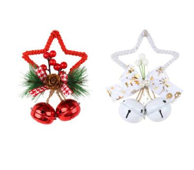 China Diy Butterfly Cloth Christmas Bell Accessories Christmas Tree Decoration Pendant for sale