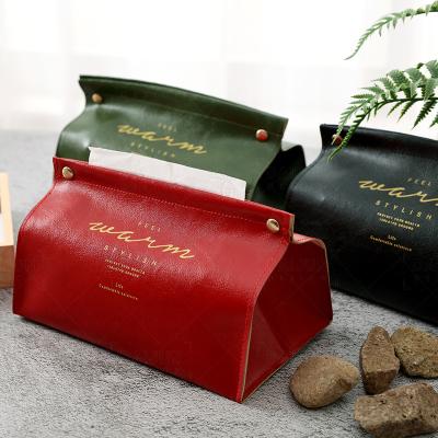 China Sophisticated Minimalist Lovely Tissue Box With Creative Logo Car Pocket Tissue Box for sale