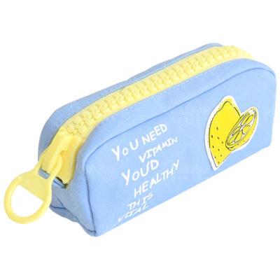 China Schools & Offices Zipper Pineapple Fruit Pencil Case Large Capacity Canvas Pencil Storage Bag Pen Pocket School Supplies Stationery Estuches for sale