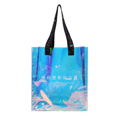 China Wholesale Durable Good Quality PVC Fashion Bag For Women Bag Custom Holographic Handbag Lady Lady Bag for sale