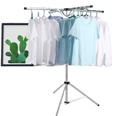 China Sustainable Multifunctional Stainless Steel Hanger Clothes Drying Rack , Adjustable High Capacity Stainless Steel Laundry Drying Rack for sale