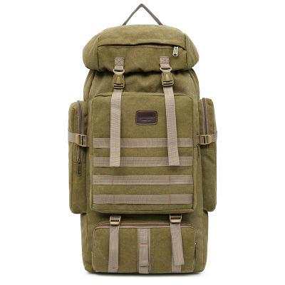 China 2022 New Outdoor Cheaper Fashion 70L Canvas Custom Price Survival Sport Backpack for sale