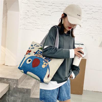 China Fashion Cheaper Leisure School Bag Lightweight Simple Women Handbags Shopping Bag Custom Logo for sale