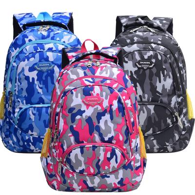 China New Fashion Oxford Camouflage Waterproof Wholesale School Bags For Teenagers for sale