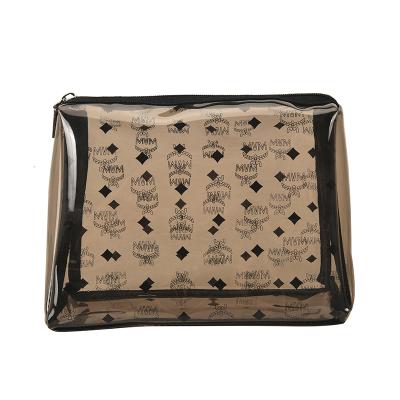 China Fashion Customized Travel Transparent Waterproof PVC Make Up Large Clear Cosmetics Case Makeup Bag for sale