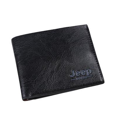 China Fashion Slim Wallet For Men Leather Coin Purse With ID Window for sale