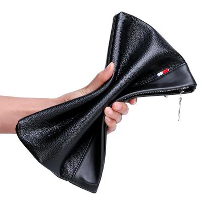 China Casual Korean Style Men's Clutch Bag Men's Stylish Soft Leather Wallet Waterproof Men's Clutch Bags for sale