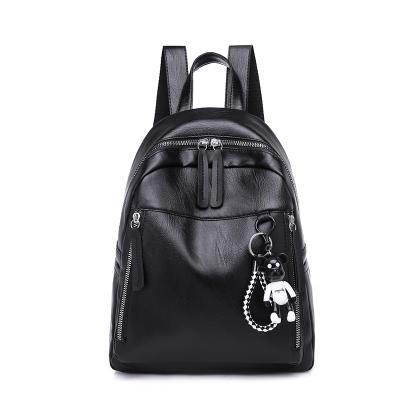 China High Quality High Quality Nylon Women Backpack School Backpack Black Fashion Bag for sale