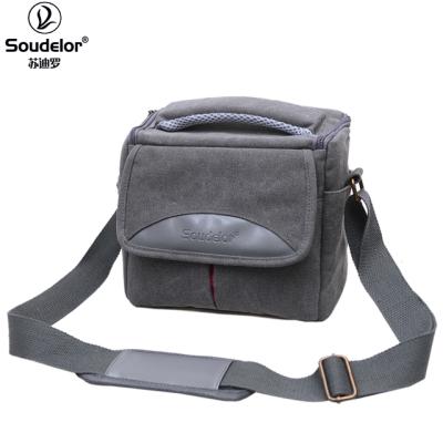 China Evecase SLR Outdoor Camera Bag Large Canvas Messenger SLR DSLR Camera Bag With Rain Cover For Digital Cameras for sale