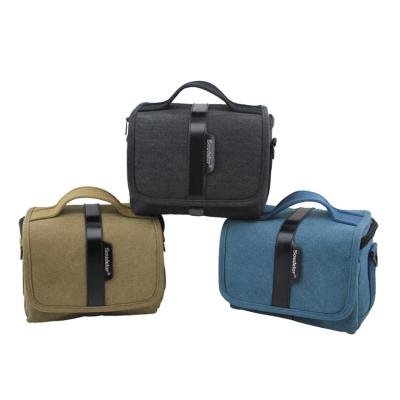 China Newest canvas vintage camera bag for mirrorless camera with waterproof function and canvas material for sale