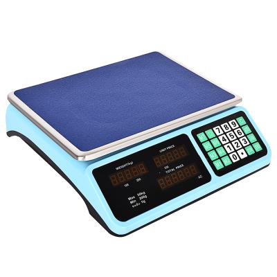 China Calculation price and account of 10kg 15kg 30kg balance personal digital electronic weighing scale for sale