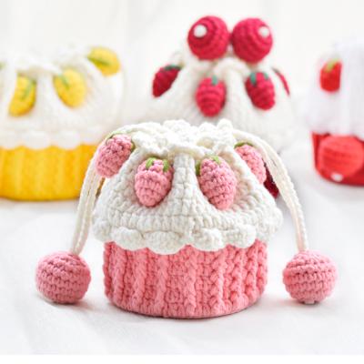 China 2020 Made In China Cartoon Beach Yarn Bags Summer Knit Bag Crochet Kids Straw Shoulder Bag Knitting Tote Bag For Kids for sale