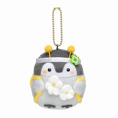 China Wholesale Plush Fancy Cute Penguin Key Chain Custom Stuffed Ladies Luxury Plush Keychain With Bee Costume For Kids Children for sale