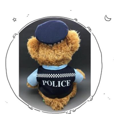 China BSCI Plush Stuffed Custom Teddy Bear Police Plush Toys Kids Gift for sale