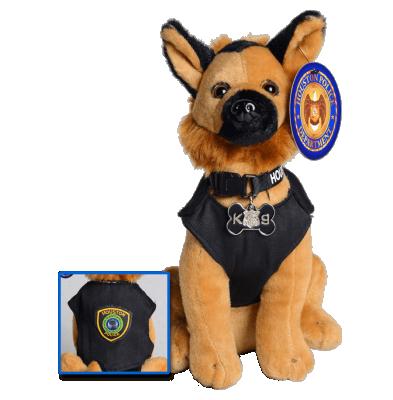 China Wholesale Custom Plush 2018 BSCI Police Dog Plush Toys For Children for sale