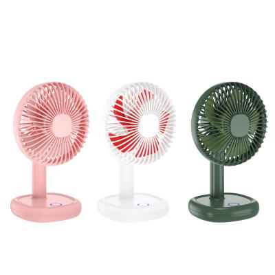 China With XO-MF58 Light Desktop Flat Summer Mini Fan With 1000mAh Battery 3 Level Portable Rechargeable Fan With Built-in Battery for sale