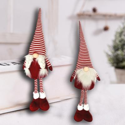 China Hand Made Wholesale Doll Faceless Decoration Plush Gnome Xmas Christmas Decoration Home Supplies for sale