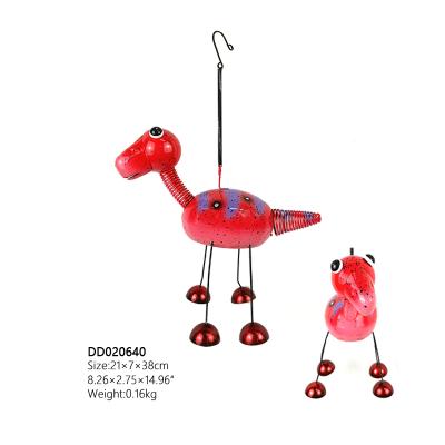 China Brontosaurus Shape Best Selling Outdoor And Indoor Games Shaped Animal Brontosaurus Carfts Metal Decor Dino Bell Kids Toys Gifts for sale