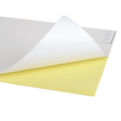 China ANTISTATIC Self Adhesive Cast Coated Yellow Back Paper With Release Paper In Sheets for sale