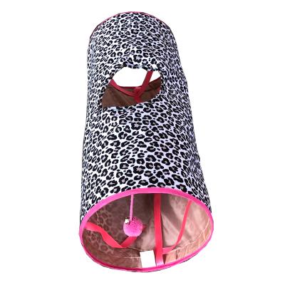 China Folding Tube Kitty Tunnel Bored Cat Pet Cats Toys Peek Hole Toy Ball Cat Tunnel for sale