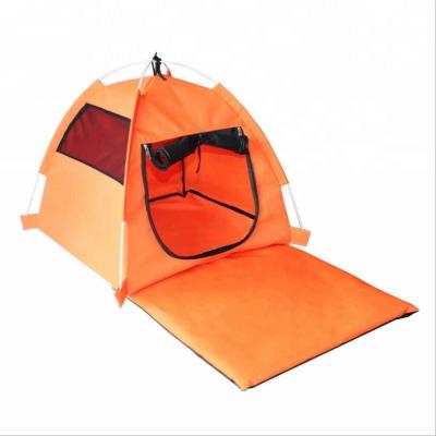 China QSOUTDOOR Sustainable Waterproof Oxford Pet Rooms Tent Dog Cat Playing Bed Portable Folding Mat for sale