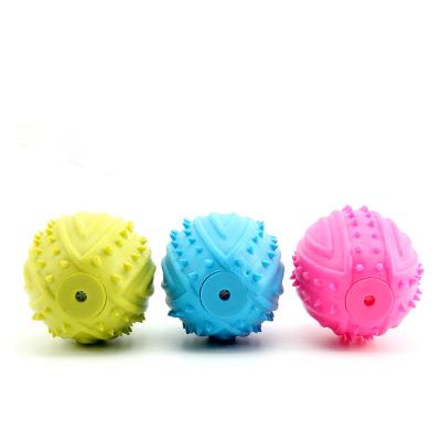 China Viable Dog Voice Toys Knot Sound Dog Toys Sound Football Shaped Dog Toy for sale