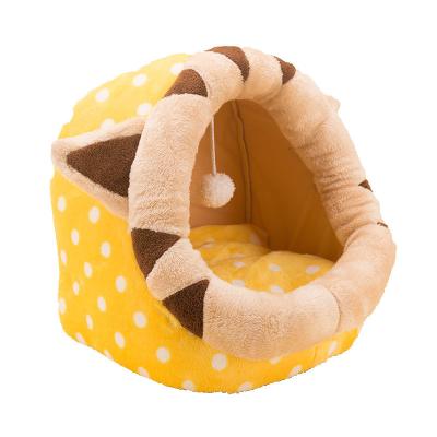 China Therapeutic Round Dog Bed Cuddle Nest Burrow Blanket Heating Pet Bed Removable Cover for Dogs and Cats for sale