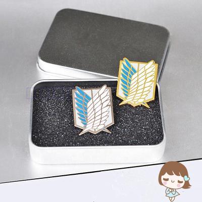 China 3D embossed logo design metal zamac pin for sale