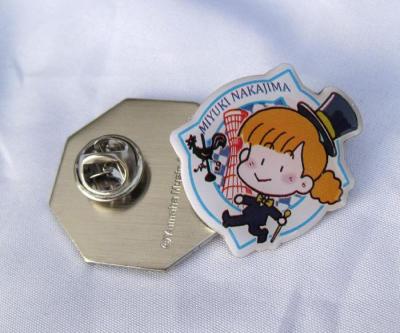 China 3D Dome Pin Aluminum Epoxy Badge for sale