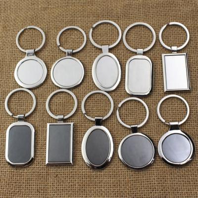 China Laser Engraving Logo / Printing Logo Blank Epoxy Metal Engraved Logo Printing Logo Metal Keychain for sale