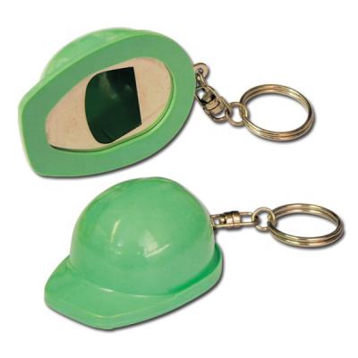 China Viable Custom Printed Plastic Logo Hard Hat Cap Bottle Opener for sale