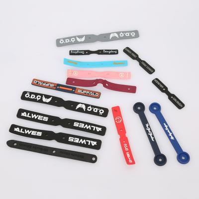 China Sustainable custom own logo rubber zipper label for sale