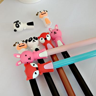 China Europe PVC Plastic Animal Soft Rubber Pencil Topper for sale