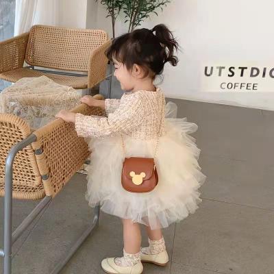 China New Fashion Breathable Baby Girls Princess Dress Boutique O-Neck Long Sleeve Baby Birthday Cake Dress Girls Tutu Dress for sale