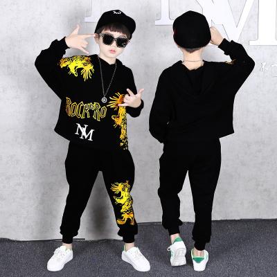 China New Arrival Fashion Boys Clothing Set Casual Spring Autumn 2 Pieces Long Hoodie + Sleeves Pants For Cool Kids Sports Set for sale