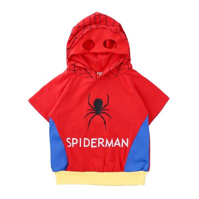 China Wholesale Breathable Baby Boy Summer Fashion Shorts T-shirt Cartoon Hoodie For Kids for sale