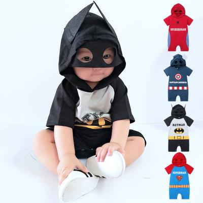 China New Arrivals Chinese Style Summer Newborn Baby Rompers Cartoon Short Sleeve Jumpsuit For Infant Baby for sale