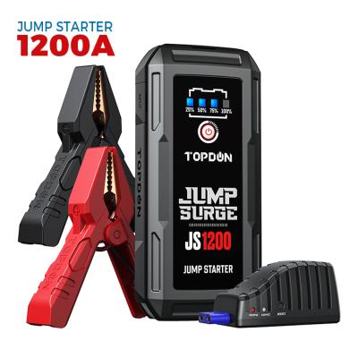 China TOPDON Volcano 2000A 12V 20800mah High Power Jumper Boost Battery Tool Flat Car Max Jump 12v Automotive Portable Starter for sale