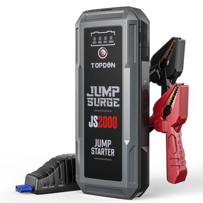 China Multifunctional touring car topdon js2000 12v 24v emergency rescue tool battery booster car jump starter capacitor for sale